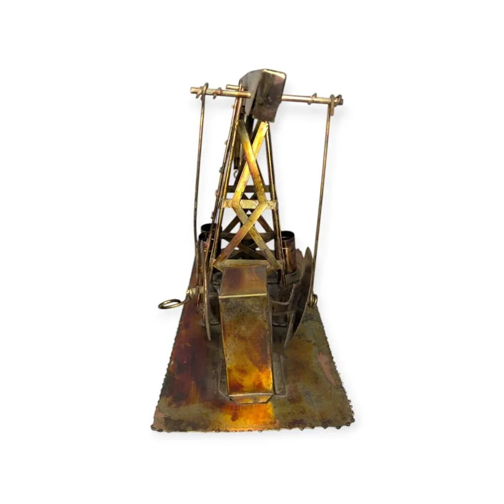 Vintage metal oil